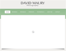 Tablet Screenshot of davidmauryphotography.com